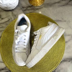 Puma leather platform sneaker